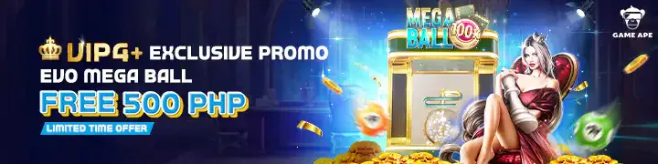 Gameape exclusive promo for VIP players at Evolution's Mega Ball